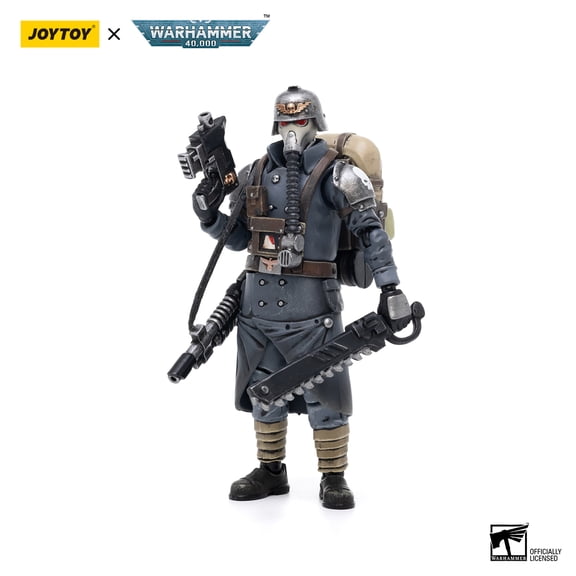 JOYTOY Warhammer 40k 1/18 Action Figures Astra Militarum Death Korps of Krieg Veteran Squad Sergeant