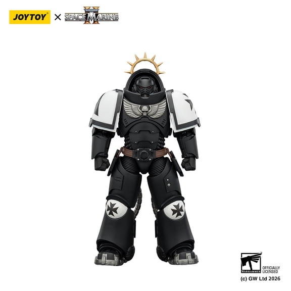 JOYTOY Warhammer 40k 1:18 Action Figures Game Edition Black Templars Heavy Intercessor with Heavy Bolt Rifle and Bolt Pistol