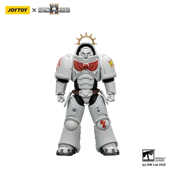 JOYTOY Warhammer 40k 1:18 Action Figures Game Edition White Scars Heavy Intercessor with Heavy Bolt Rifle and Bolt Pistol
