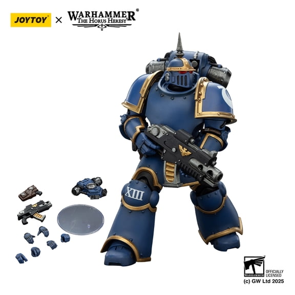 JOYTOY Warhammer 40k The Horus Heresy 1/18 Action Figure Ultramarines MK LLL Tactical Legionary 4.80" Collection and Display Model JT02663 Gift for 15 Age+