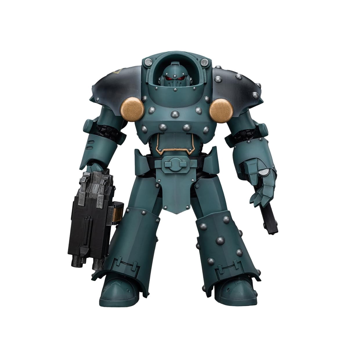 JOYTOY Warhammer 40K Sons Of Horus Tartaros Terminator Squad - 1:18 Scale (5.6") Figure With Heavy Flamer & Chainfist
