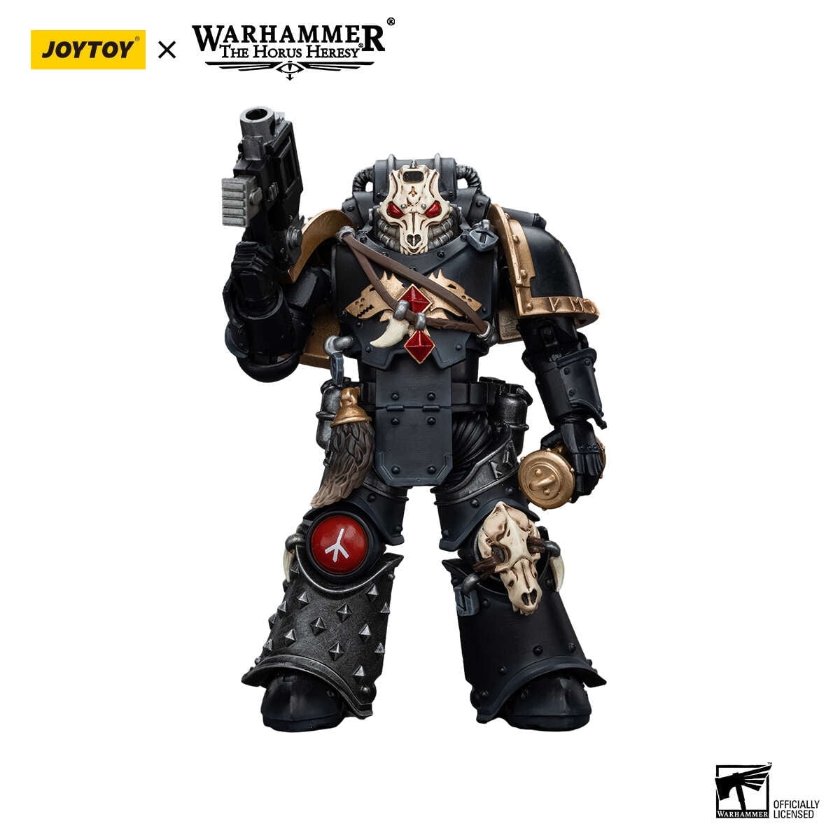 TOYVERSE JOYTOY 1/18 Figura d'azione Warhammer The Horus Heresy, Space Wolves Legion Praetor with Power Axe and Combat Shield, Articolazioni mobili Modello di Personaggio, 15 anni e più