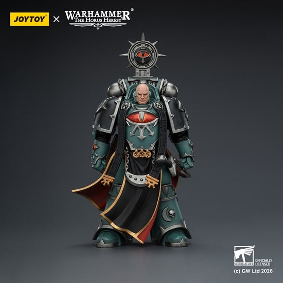 JOYTOY Warhammer "The Horus Heresy" 1/18 Action Figures Sons of Horus Dark Emissary Consul with Staff of Dark Authority