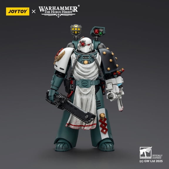 JOYTOY Warhammer The Horus Heresy 1/18 Action Figures Sons of Horus Legion Cataphractii Praetor with Combi-Melta Power Maul