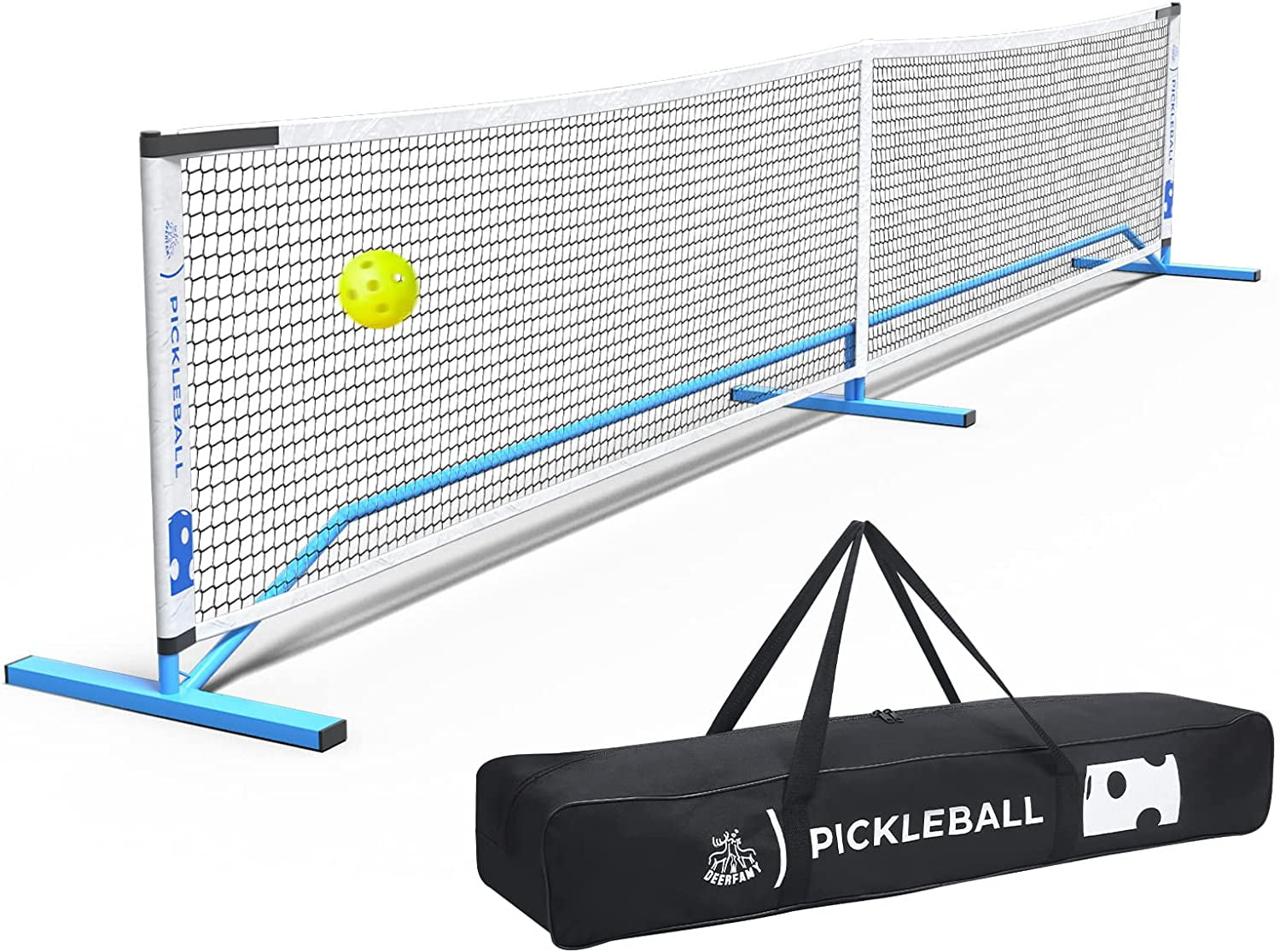 JOYTUTUS 22FT Pickleball Nets,Portable Outdoor Pickleball Tennis Net W