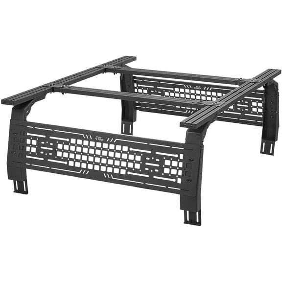JOYTUTUS Adjustable Truck Bed Rack 16.5"-21.2" High Overland Bed Rack for Full-Size & Mid-Size Trucks, Compatible with F150/F250/F350 other