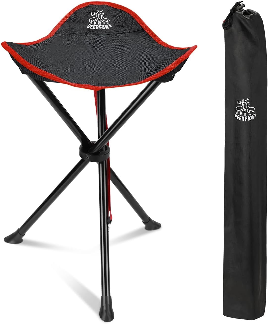 JOYTUTUS Camping Stool Folding 225lb,Lightweight Sturdy Portable Tripod