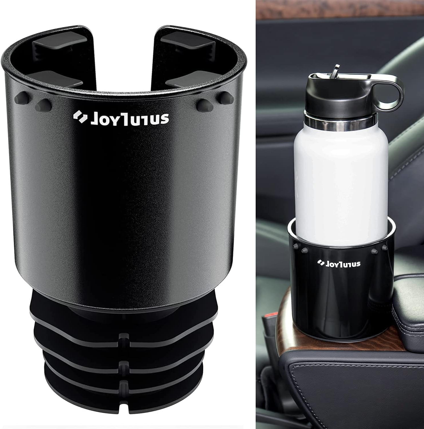 JOYTUTUS Cup Holder Expander for Car,Compatible with YETI, Hydro Flask,  Nalgene,Cup Holder for Car Hold 18-40 oz Bottles and Mugs 