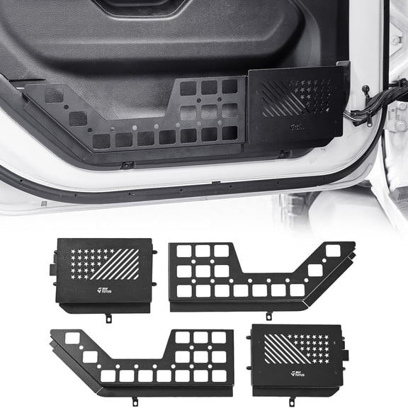 JOYTUTUS Front Door Storage Box Pockets Compatible with 2018-2023 Wranlger JL & 2020-2023 Gladiator JT
