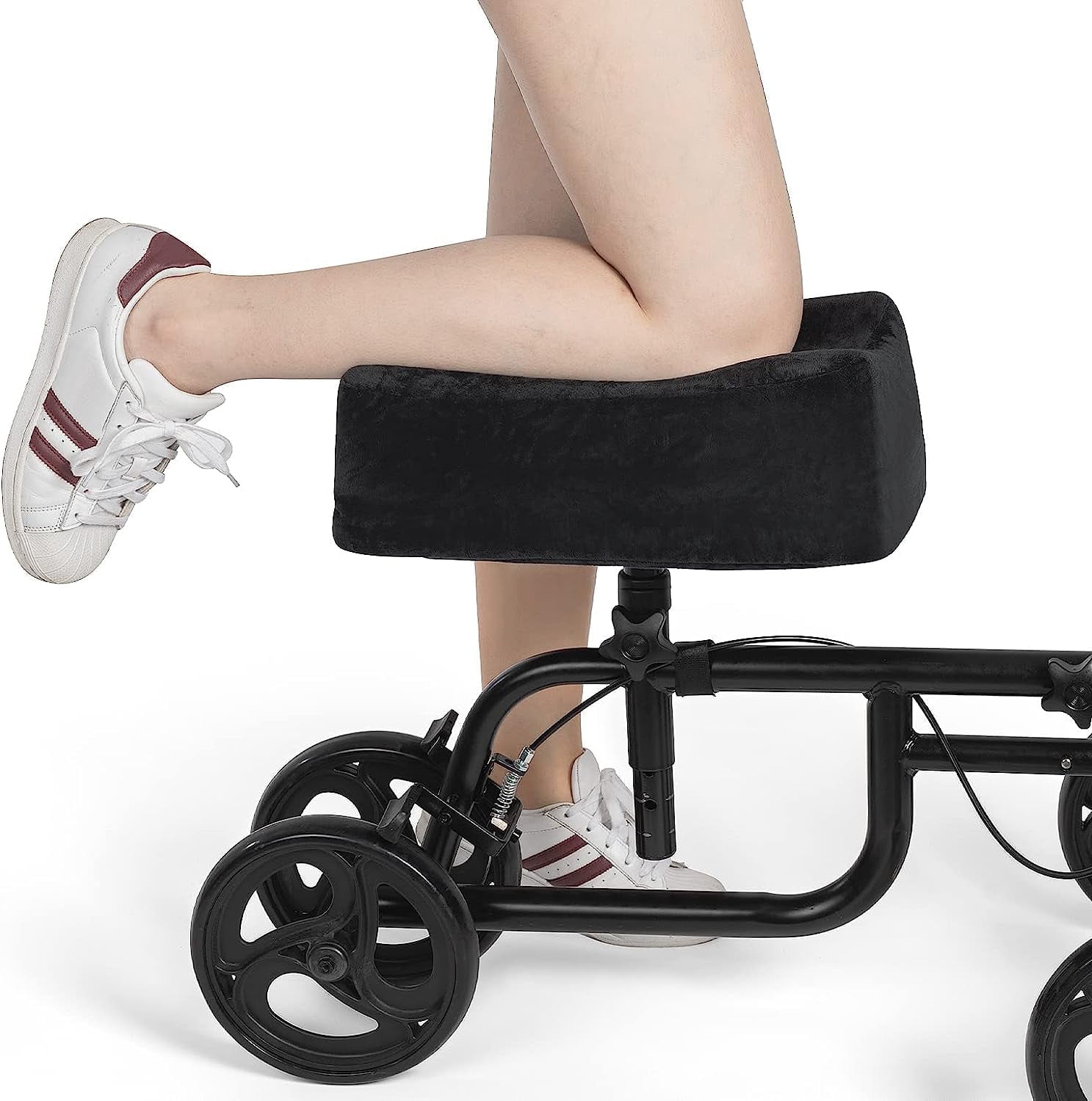 JOYTUTUS 2 Inch Thick Memory Foam Knee Scooter Pad with Kneeling Rest