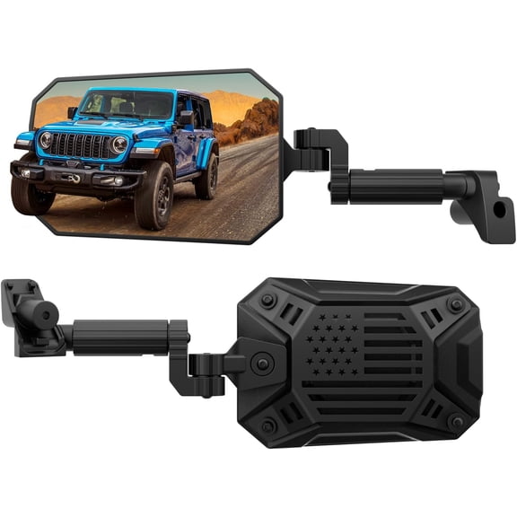JOYTUTUS Mirrors Doors Off Compatible with 2024-2026 Wrangler JL Gladiator JT, Wider View No Vibrate & Wobble (NOT FIT 1986-2023 Wrangler Gladiator)