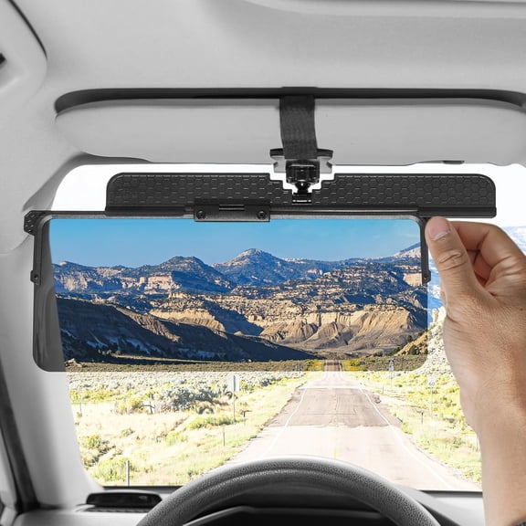 JOYTUTUS Polarized Sun Visor Extender for Car, Adjustable Car Sun Visor Extension Sun Blocker UV400, Anti-Glare Stray Light UV Rays
