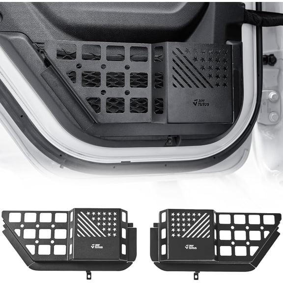 JOYTUTUS Rear Door Pocket Storage Box Compatible with 2018-2023 Wranlger JL Gladiator JT, Door Net Replacement Side Insert Organizer , 2 Packs
