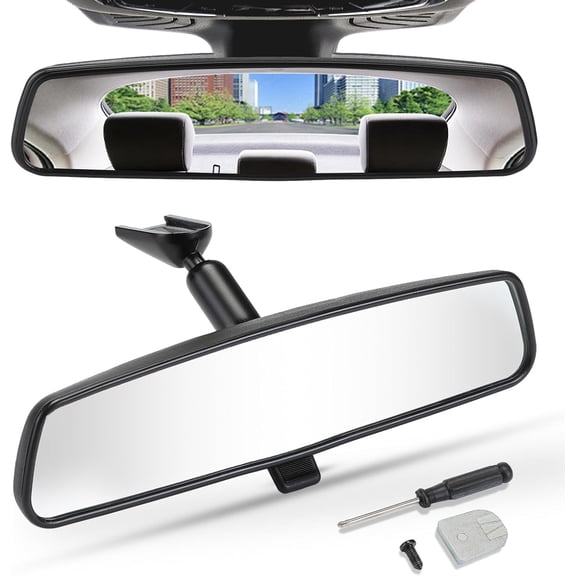 JOYTUTUS Rear View Mirror, Interior rearview mirror Kit, Universal Fit Type OEM Product Compatible with Toyota, Ford, Jeep, Hyundai and More