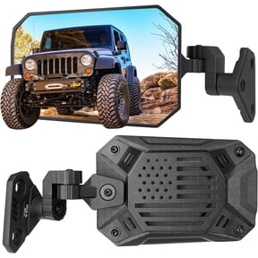JOYTUTUS Side Mirrors Doors Off Break Away Feature Compatible with 1997-2018 Wrangler TJ JK Unlimited Wider View Not Fit Doors On