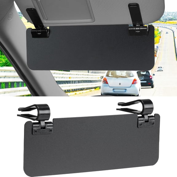 JOYTUTUS Sun Visor Extender for Cars, Sun Visor Extension Universal Sun Blocker UV400, Adjustable,Double-Clip,Anti Glare Stray Light