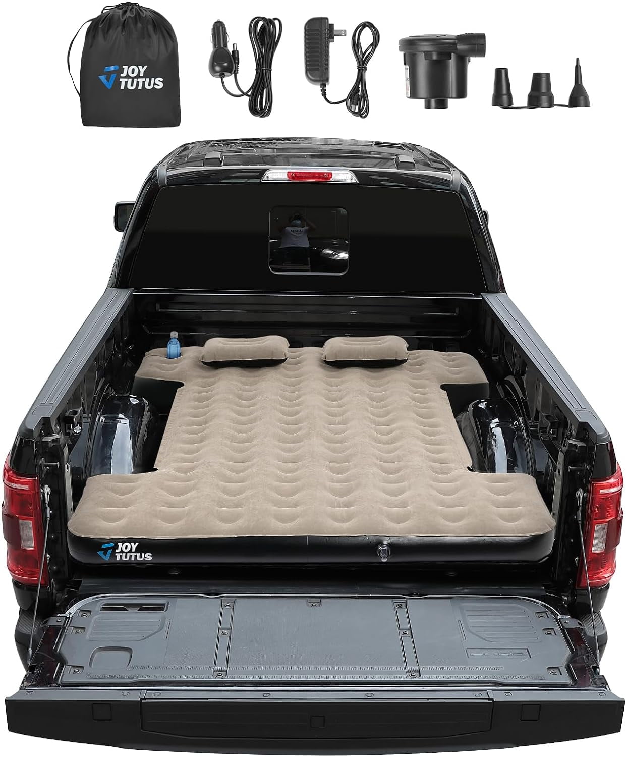 JOYTUTUS Truck Bed Air Mattress for 6-6.5Ft Full Size,400lb Max