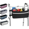 JOYTUTUS Walker Bag with Cup Holder,Folding Walker Basket Organizer