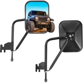 JOYTUTUS Wide Side Mirrors Doors Off for Wrangler JK JKU JL JLU & Gladiator JT 2007-2026, Easy-Install Doorless Mirror