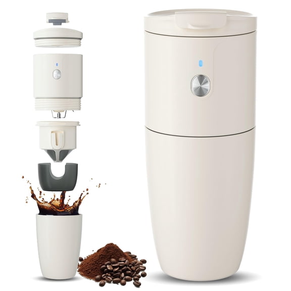 JOYYE Self-Heating Electric Coffee Maker Cup, Portable Mini Coffee Maker Compact Design for Camping Hiking Traval Y101