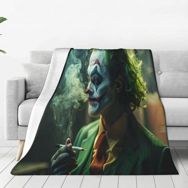 JOker Blanket for Kids Adults Lightweight Flannel Anime Throw Blanket