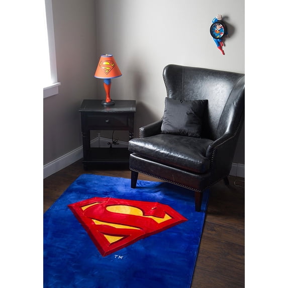 JP Imports DC Comics Superman Shield 4" x 6" Rug