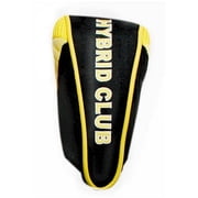 JP Lann Hi-Tech Golf Hybrid Utility Iron Headcover ، أسود أصفر