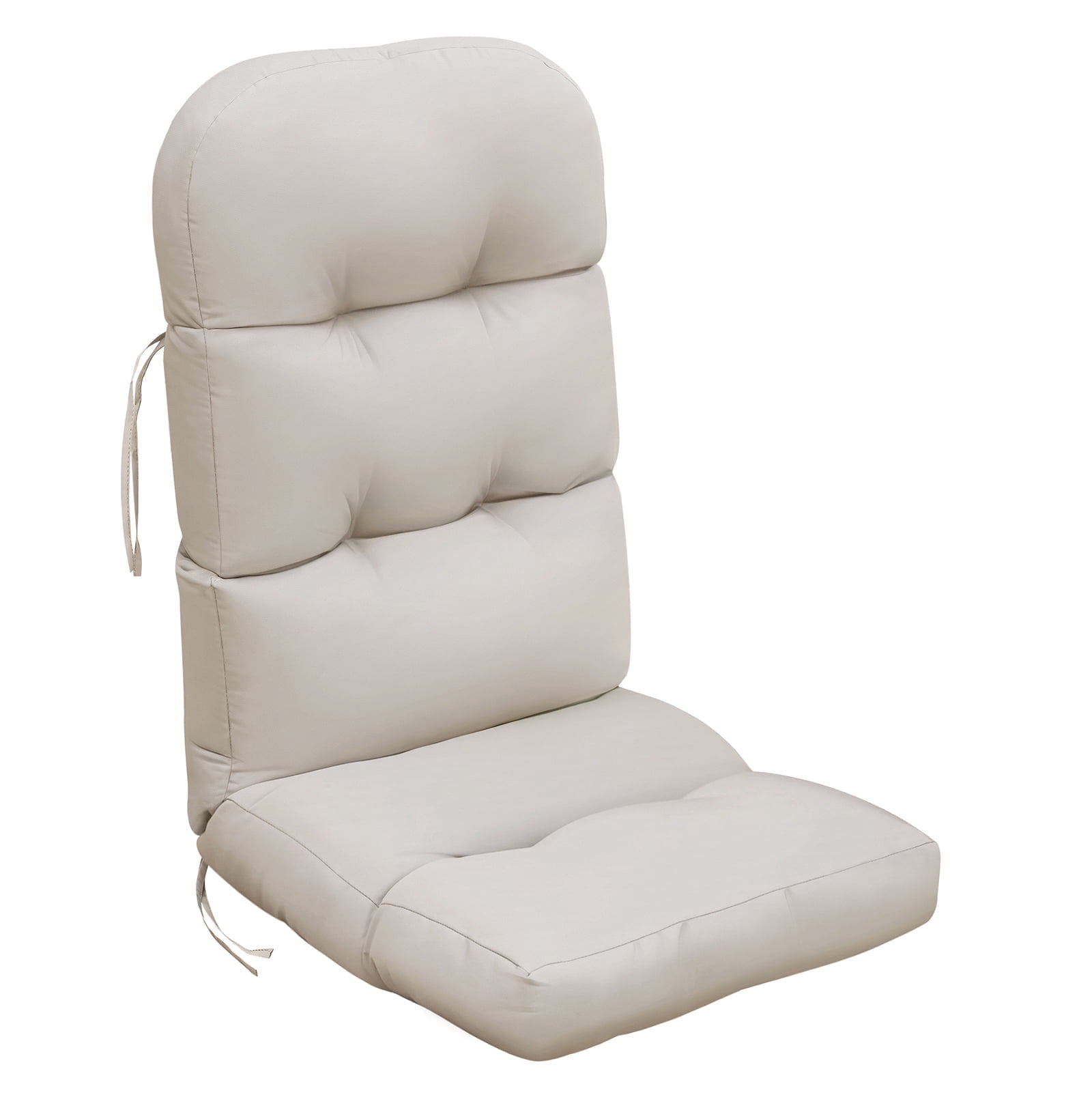 JP OUTDOOR 19.7”x 46.5”x 4” Indoor Outdoor Seat and Back Cushion for Adirondack Chairs,Light Khaki