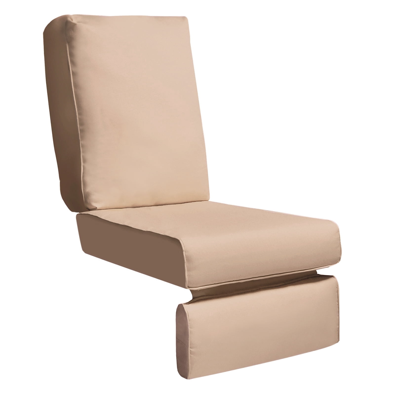 JP Outdoor Replacement Cushion for Indoor or Outdoor Adirondack or Rocking Chairs,Removable Washable Cover,Good Firmness,Water Repellent,Khaki