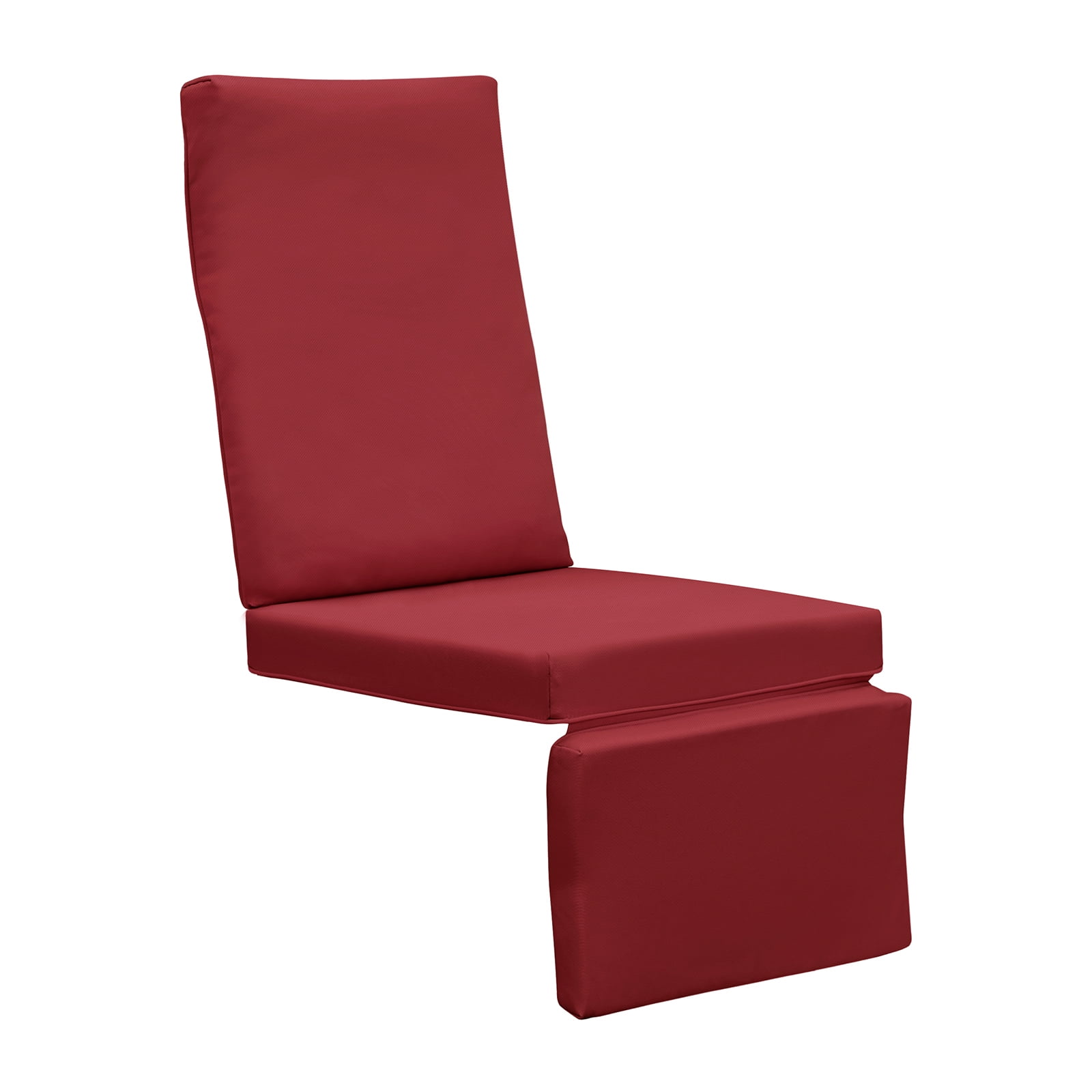 JP Outdoor Recliner Cushion Replacement for Indoor or Outdoor Lounge Chair, Red