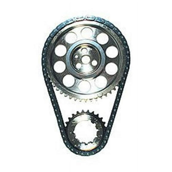JP Performance 5630T Billet Double Roller Timing Set for Small Block Chevy 265-400 with Big Block Chevy Crank Snout