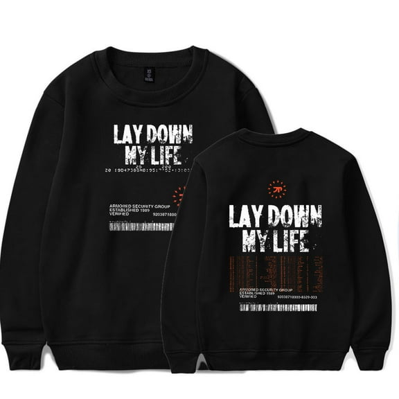 JPEGMAFIA Lay Down My Life Tour crew neck sweatshirt Merch Long sleeve Fashion Casual Hooded Sweatshirts