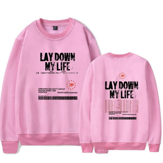 JPEGMAFIA Lay Down My Life Tour crew neck sweatshirt Merch Long sleeve Fashion Casual Hooded Sweatshirts