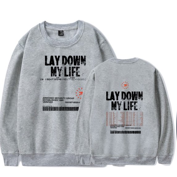 JPEGMAFIA Lay Down My Life Tour crew neck sweatshirt Merch Long sleeve Fashion Casual Hooded Sweatshirts