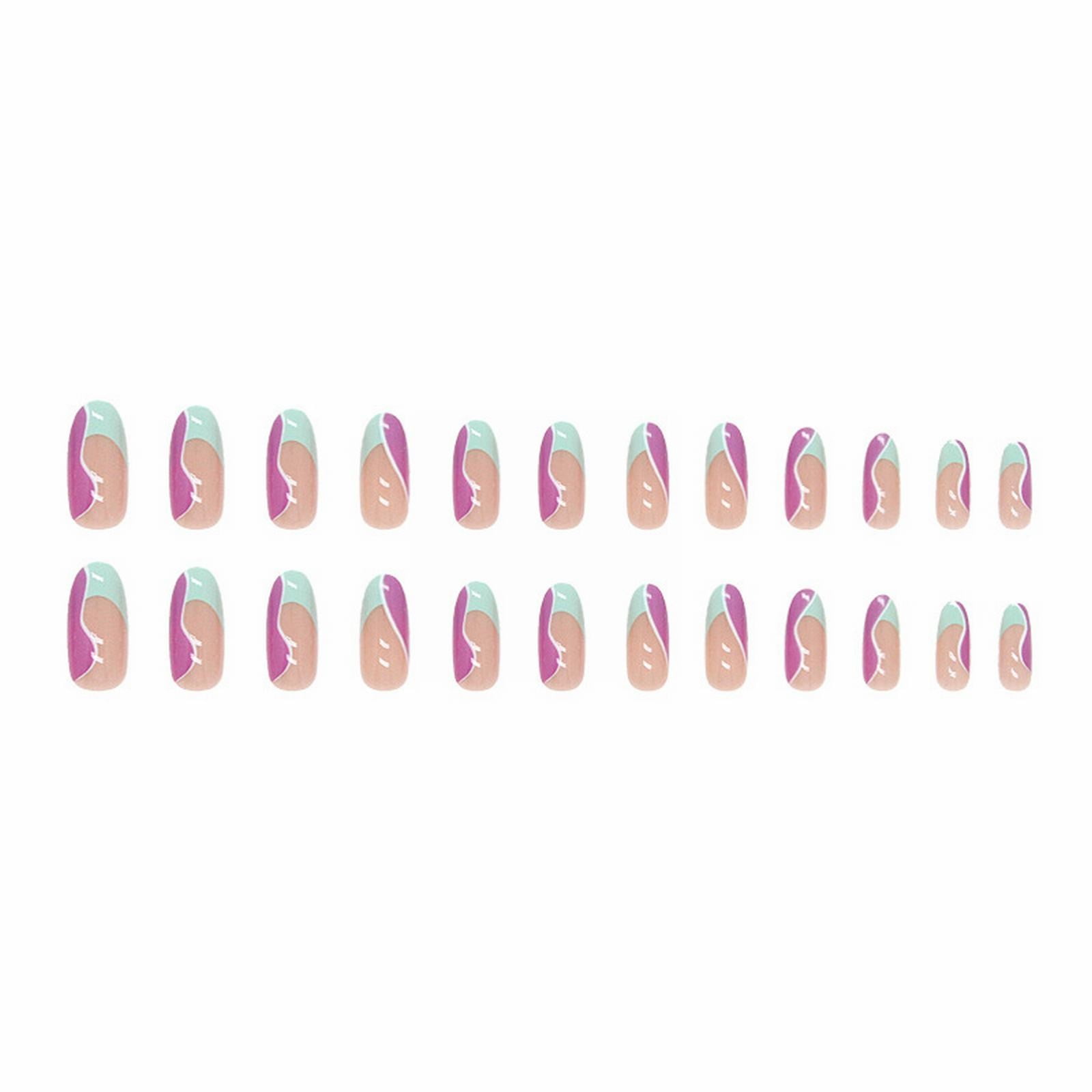 JPGIF Hot Sales Nail Art False Nail Color Matching Corrugated Nail