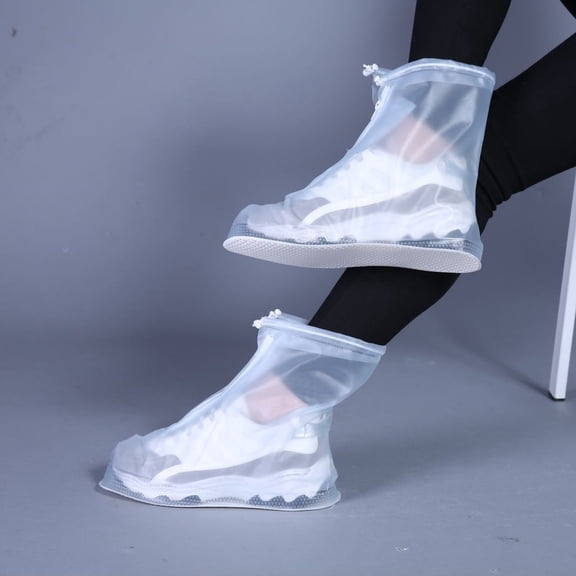 (JPGIF) New Rain Shoes Boots Covers Overshoes Galoshes Travel for Men Women Kids L