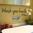 thumbnail image 1 of JPGIF Wash Your Hands Mom Home Decor Wall Sticker Decal bathroom Vinyl Art Mural Decor, 1 of 2