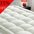 JPHOME Bamboo California King Size Quilted Pillowtop Mattress Topper