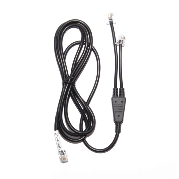 JPL EHS-3 Unify Adapter Cord DECT Wireless Headsets, 23cm Cable, RJ-45 and RJ-9 to RJ-45, 575-222-003