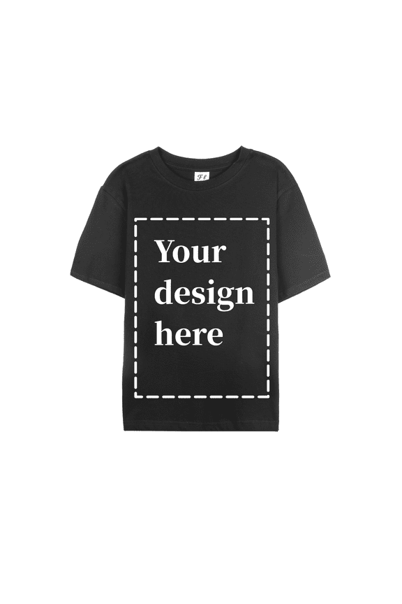 Custom T Shirts with Your Image & Text, 100% Soft Cotton for Odor-Free & Warm, Heat-Transfer & DTG Printing for HD, Fade-Resistant Image &Text, Both front&back,Personalized Gift for Men&Women