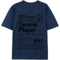 thumbnail image 1 of JPLILY Tennis Player T-Shirt Short Sleeve, 100% Soft Cotton for Odor-Free & Warm, DTG Printing for HD, Fade-Resistant Image &Text, Personalized Gift for Men & Women, 1 of 1