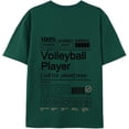 thumbnail image 1 of JPLILY Volleyball Player T-Shirt Short Sleeve, 100% Soft Cotton for Odor-Free & Warm, DTG Printing for HD, Fade-Resistant Image &Text, Personalized Gift for Men & Women, 1 of 1