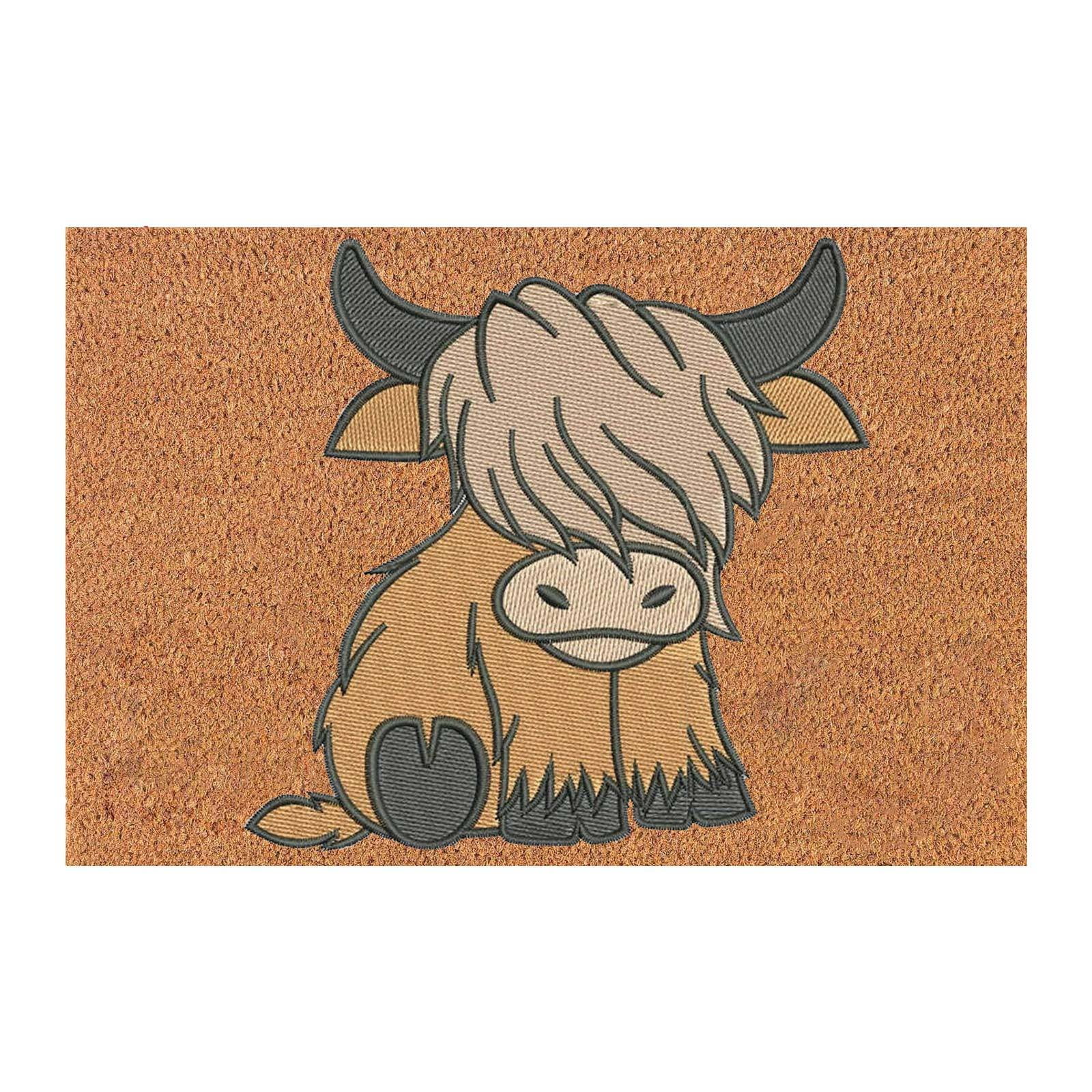 JPLZi Cow's Shaggy Doormat Themed Doormat Entrance Way Mat With