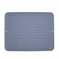 thumbnail image 1 of JPLZi Silicone Dish Drying Mat For Multiple Usage Easy Clean Heat Silicone Mat For Kitchen Counter Or Sink Refrigerator Or Drawer Liner, 1 of 8