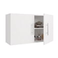 thumbnail image 1 of JPND 36" Wall Cabinet in White, Kitchen Garage Laundry Wall Mounted Storage Cabinet with Adjustable Shelf and Soft Door, 1 of 8