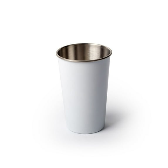 JPPlus 16oz Laser Engravable Pint Glass Blanks for Custom Engraving, UV-LED, or Heat Transfer. Lightweight and Durable. Perfect for Gifts, Events, or Branding (1, White)