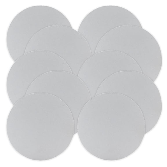 JPPlus 4" Fabric Sublimation Coaster Blanks. Ideal for Custom Logos or Holiday Designs. Soft Durable Surface Perfect for Everyday Use, Special Events, Gifts or Personalized Dcor. (10, Round)