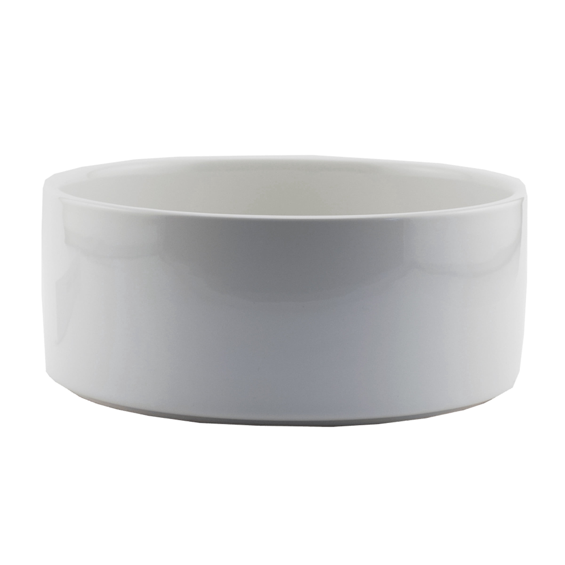 JPPlus Ceramic Sublimation Bowl, Gloss White, 7" Diameter Food Safe For Pet Bowls, Candy Bowls, Key Dish for Dye Sublimation Heat Transfer (7 Inch (Case of 12))