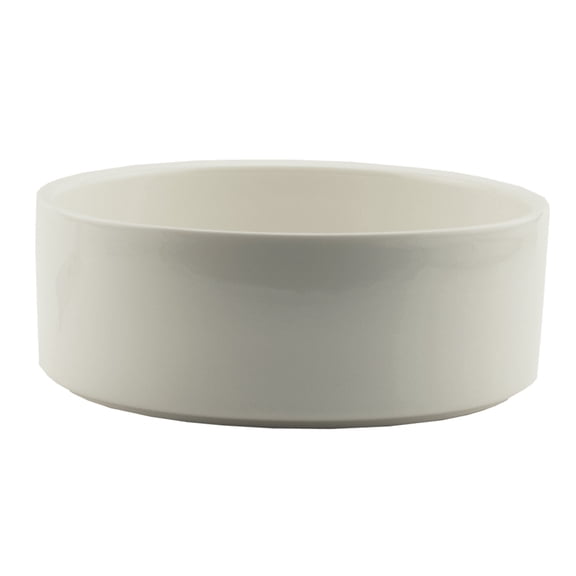 JPPlus White Ceramic Sublimation Pet Bowls for Dye Sublimation Heat Transfer (6 Inch (Each))