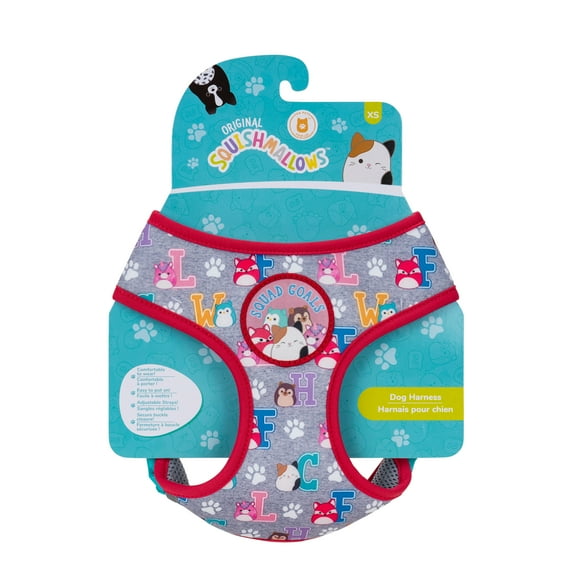 Squishmallows Original Squad Goals Pet Harness (Small) - Official Jazwares Pets Apparel
